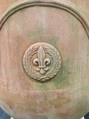 Lot 674 - A pair of large terracotta planters by Italian Terrace
