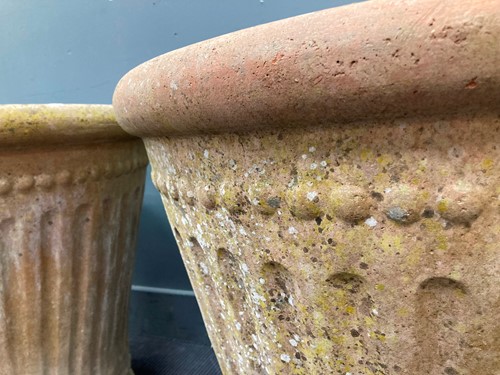 Lot 676 - A pair of large terracotta planters by Italian Terrace