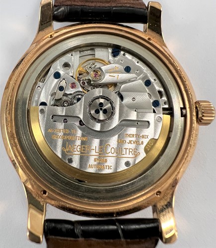 Lot 357 - Jaeger-LeCoultre - An 18ct rose gold 'Master Control' wristwatch