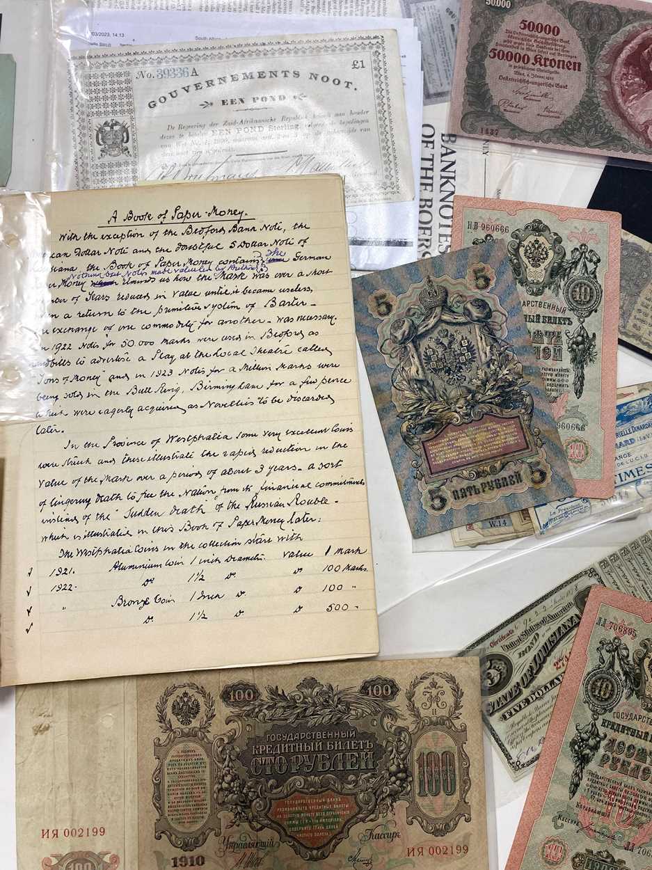 Lot 325 - World historical bank notes