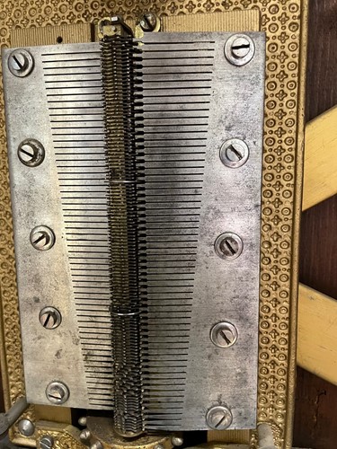 Lot 653 - A Victorian Polyphon floor-standing upright disc musical box
