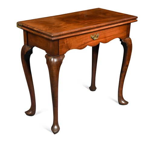 Lot 475 - A mahogany card table, 18th century