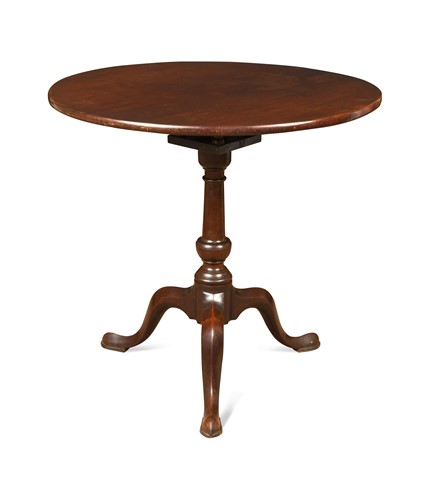 Lot 485 - A George III mahogany tripod table