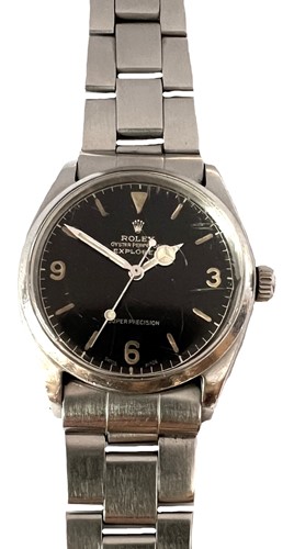 Lot 372 - Rolex - A steel 'Explorer Super Precision 34' wristwatch