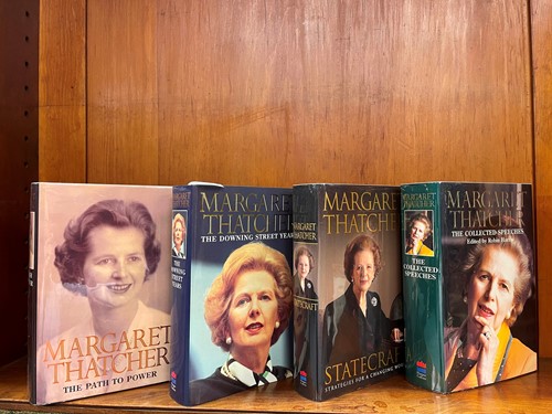 Lot 457 - THATCHER (Margaret) Four signed first editions