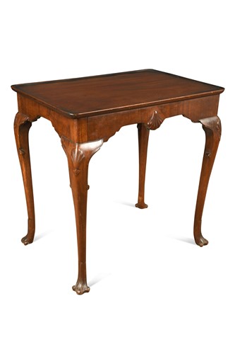 Lot 594 - A mahogany silver table, 19th century