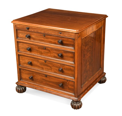 Lot 509 - A Regency library chest stamped 'James Winter & Sons'