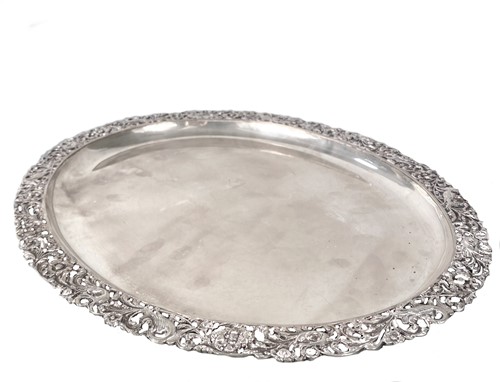 Lot 472 - An early 20th century Dutch metalwares silver tray