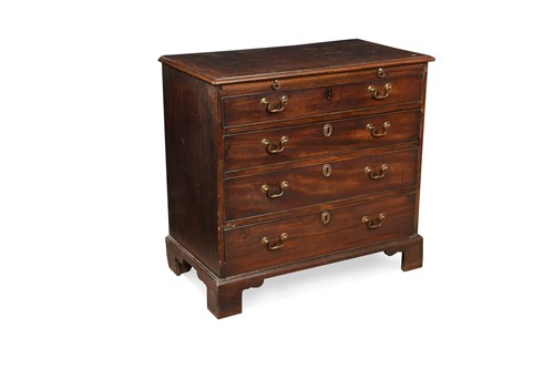 Lot 592 - An early George III mahogany chest of drawers