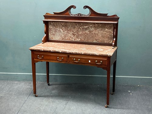 Lot 362 - A late Victorian mahogany dressing table on...