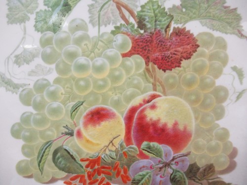 Lot 129 - Two 19th century painted floral plaques,...