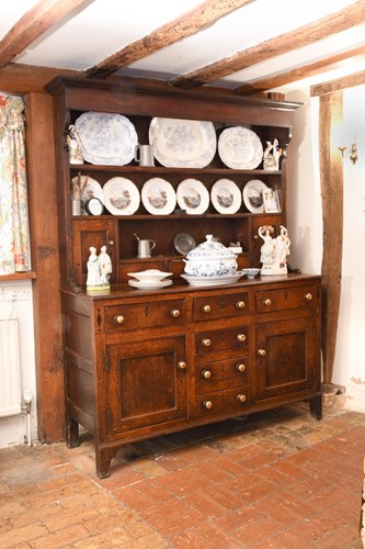 Lot 409 - An oak Anglesey dresser, late 18th century