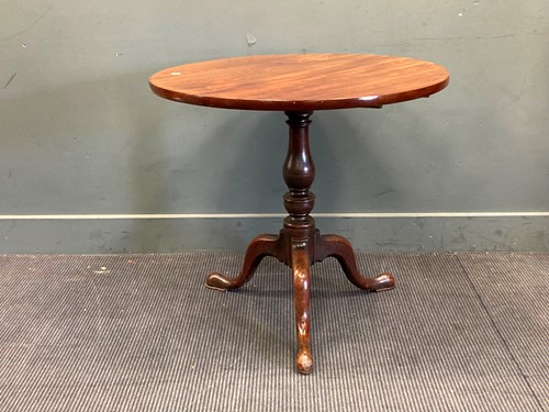 Lot 375 - A George III style mahogany tripod table, 72 x...