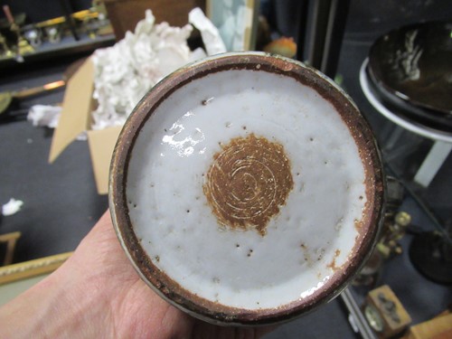 Lot 64 - A pratt ware type dessert service and other...