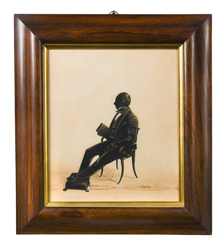 Lot 619 - Henry Albert Frith (act.1837-1854), a silhouette portrait of George Arbuthnot of Invernettie