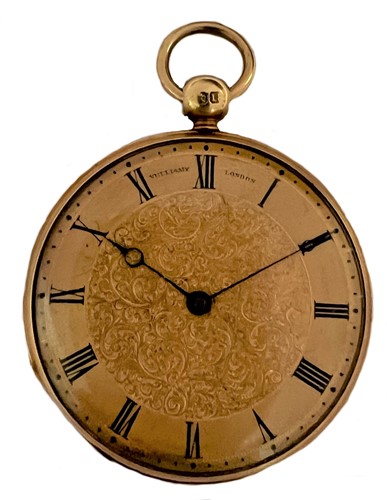 Lot 316 - Vulliamy, London - A 19th century 18ct gold open faced pocket watch