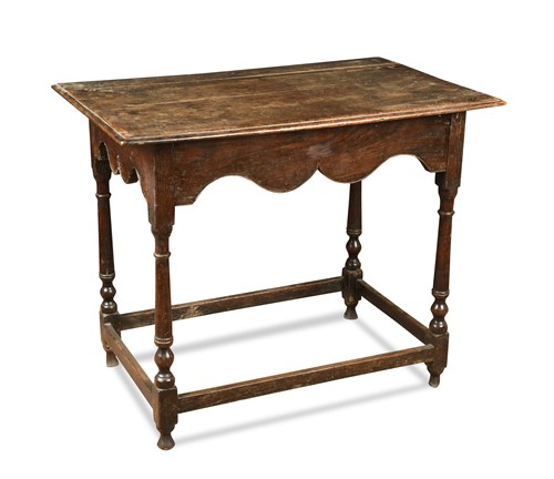 Lot 362 - An oak side table, early 18th century