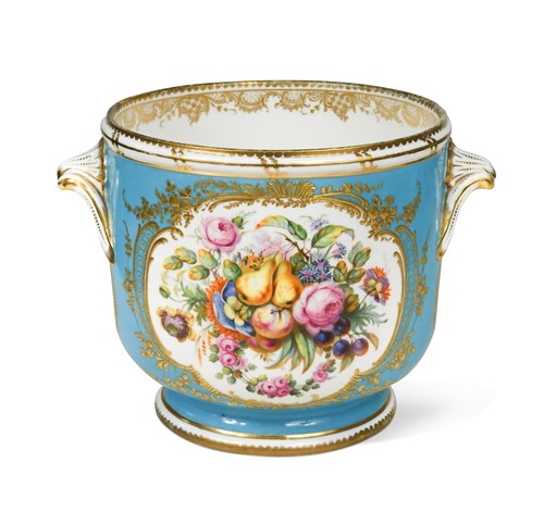 Lot 484 - A Coalport two-handled jardinière, circa 1850
