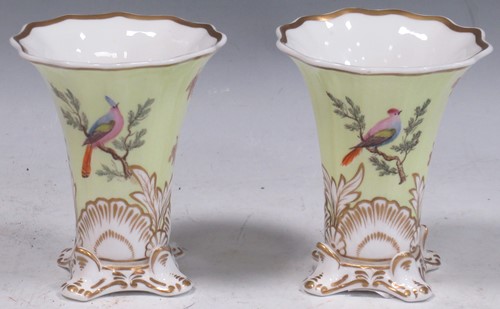 Lot 58 - A pair of Copeland and Garrett porcelain vases,...