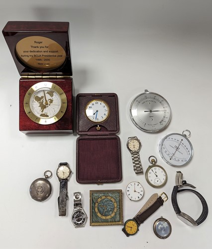 Lot 194 - A collection of wrist watches, pocket watches...