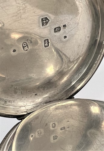 Lot 304 - Joah. Tyas, Scissett, Huddersfield - A late 19th century silver open faced pocket watch with chain