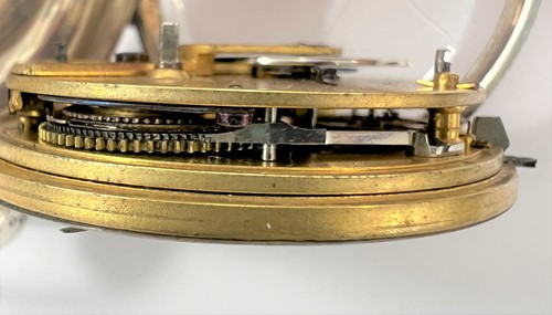 Lot 304 - Joah. Tyas, Scissett, Huddersfield - A late 19th century silver open faced pocket watch with chain