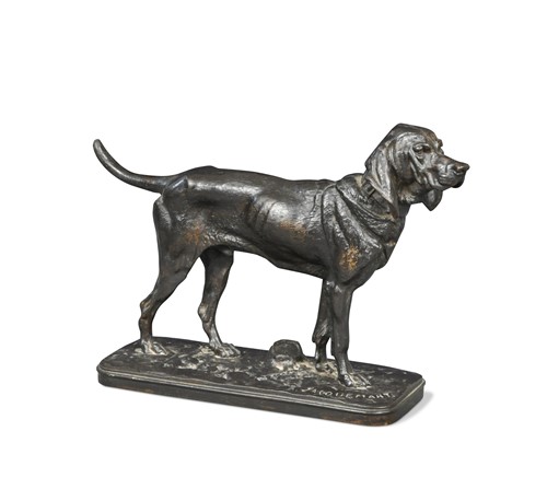 Lot 39 - After Henri-Alfred-Marie Jacquemart (1824-1896), a bronze model of a coonhound