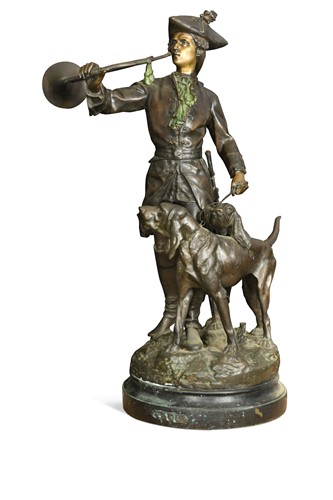 Lot 303 - After Prosper Le Courtier (1855-1925) and Hippolyte Moreau (1832-1927), The Hunter