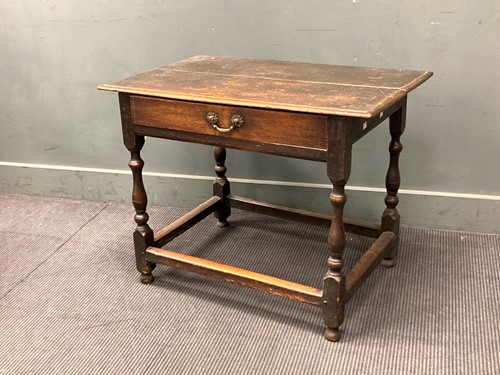 Lot 484 - A 17th century rectangular oak side table