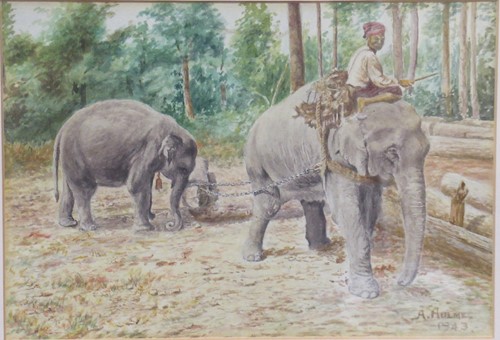Lot 337 - M T Hla (Burmese, 1874-1946)