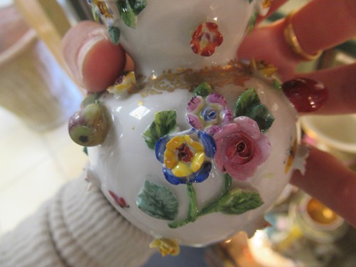 Lot 1 - A pair of Meissen Marcolini period models of...