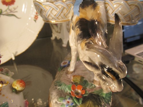 Lot 1 - A pair of Meissen Marcolini period models of...