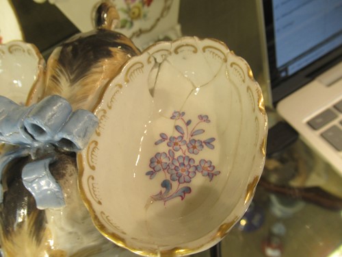 Lot 1 - A pair of Meissen Marcolini period models of...