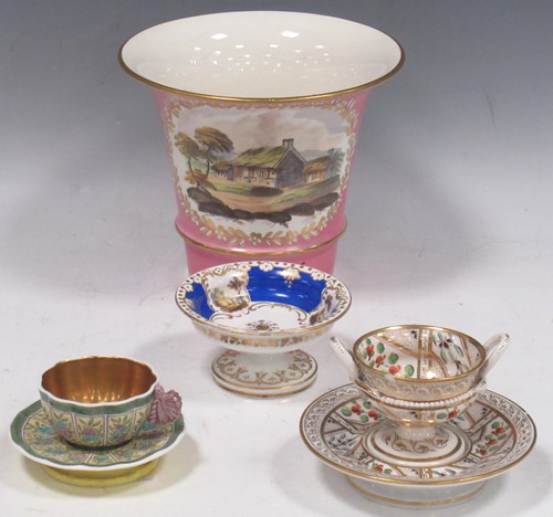 Lot 4 - A 19th century Spode cabinet cup and saucer,...