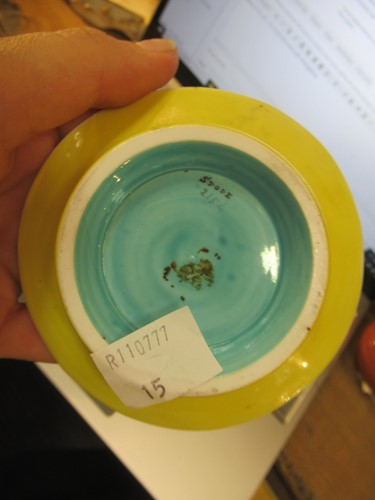 Lot 4 - A 19th century Spode cabinet cup and saucer,...