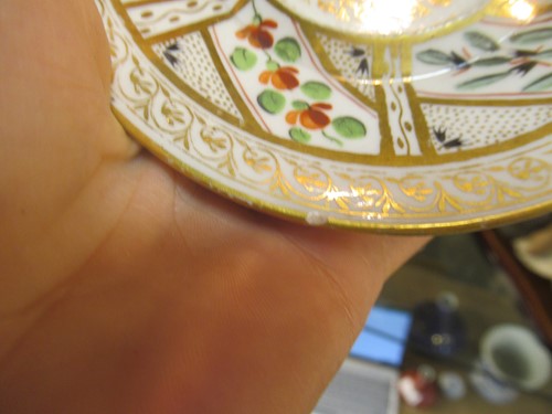 Lot 4 - A 19th century Spode cabinet cup and saucer,...