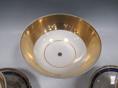 Lot 3 - A pair of Paris porcelain large cups and...
