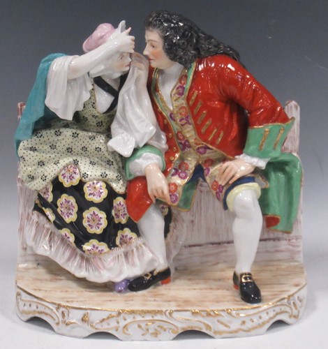 Lot 6 - A large Sampson porcelain figure group, after...