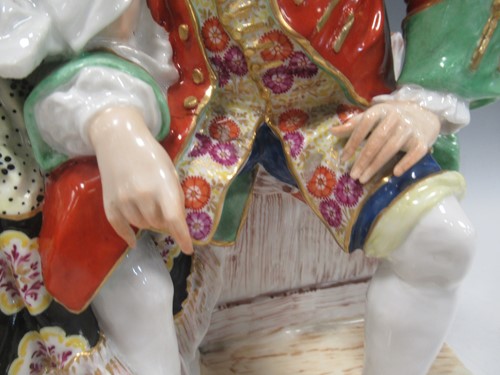 Lot 6 - A large Sampson porcelain figure group, after...
