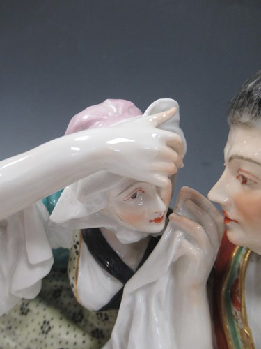 Lot 6 - A large Sampson porcelain figure group, after...