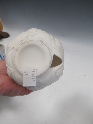 Lot 20 - Four Copeland parian jugs, moulded and applied...