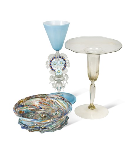 Lot 348 - A collection of Venetian glassware