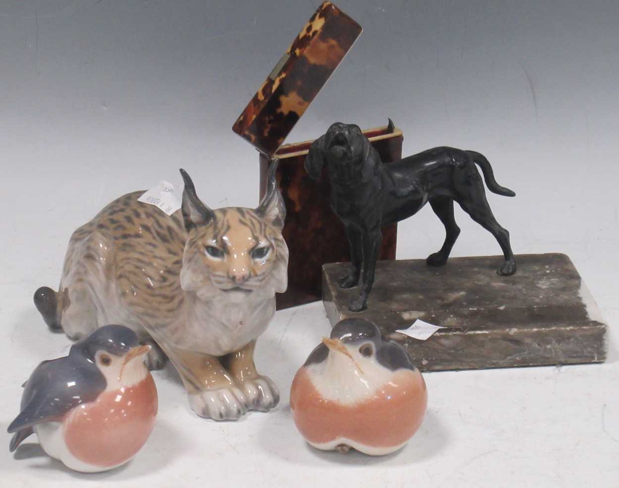 Lot 24 - A Copenhagen model of a Lynx