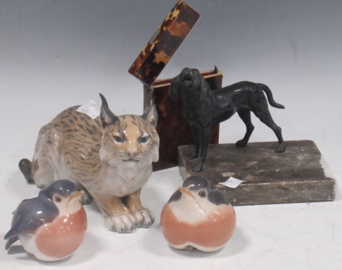 Lot 24 - A Copenhagen model of a Lynx