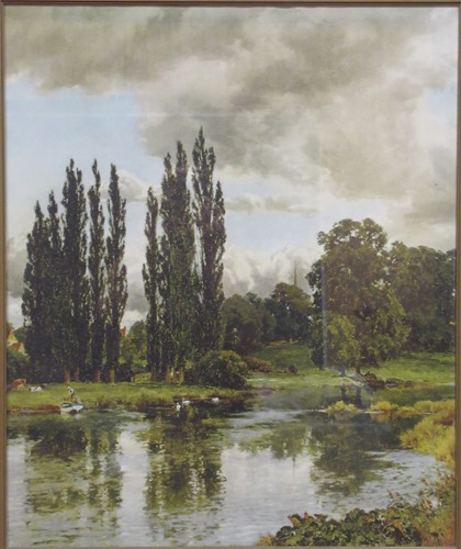 Lot 340 - Landscape river scene signed lower right 'NIL...