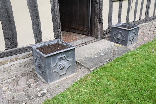 Lot 681 - A group of three modern lead cisterns