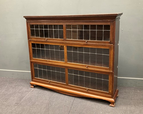 Lot 501 - A three section stacking bookcase 115 x 135 x...
