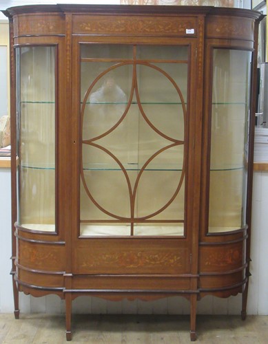 Lot 539 - An Edwardian marquetry cabinet, 170.5 x 141 x...