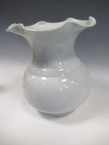 Lot 13 - A Chinese liling porcelain floral vase, 28cm...