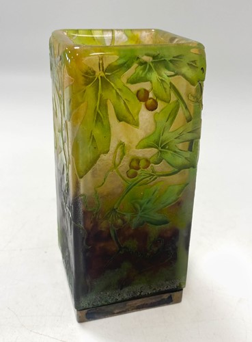 Lot 2 - A Daum Nancy pâte de verre cameo glass vase